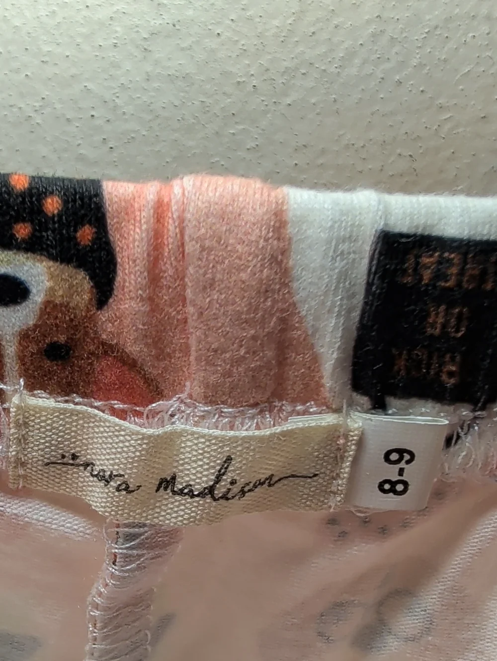 Nora Madison Halloween Dogs Pajamas with Matching T-shirt Cotton Girls Size 8-9